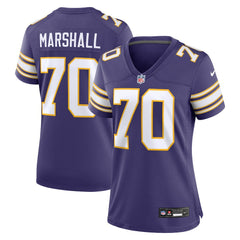 NFL Jim Marshall Minnesota Vikings Women's Classic Retired Player Jersey - Purple