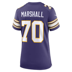NFL Jim Marshall Minnesota Vikings Women's Classic Retired Player Jersey - Purple