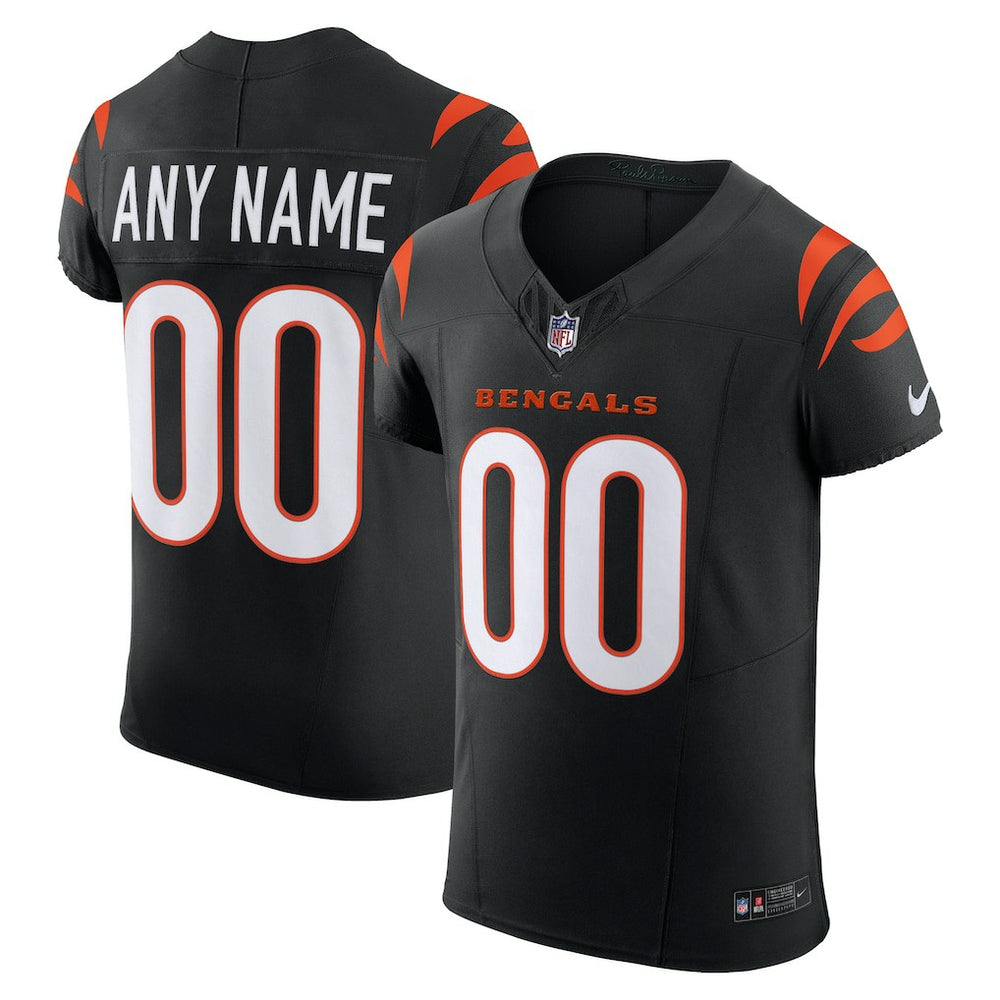 NFL Cincinnati Bengals Team Vapor F.U.S.E. Elite Custom Jersey - Black