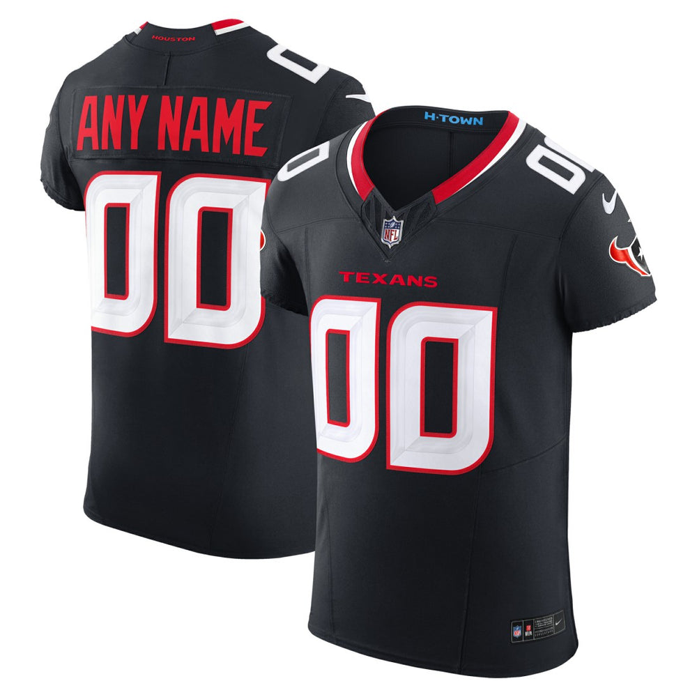 NFL Houston Texans Team Vapor F.U.S.E. Elite Custom Jersey - Navy