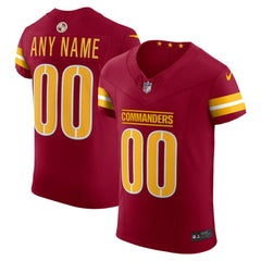 NFL Washington Commanders Team Vapor F.U.S.E. Elite Custom Jersey - Burgundy