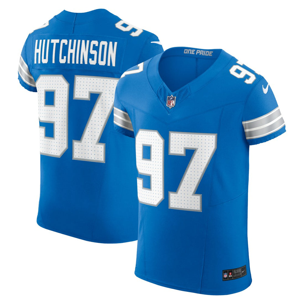NFL Aidan Hutchinson Detroit Lions Vapor F.U.S.E. Elite Jersey - Blue