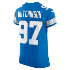 NFL Aidan Hutchinson Detroit Lions Vapor F.U.S.E. Elite Jersey - Blue