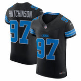 NFL Aidan Hutchinson Detroit Lions Alternate Vapor F.U.S.E. Elite Jersey - Black
