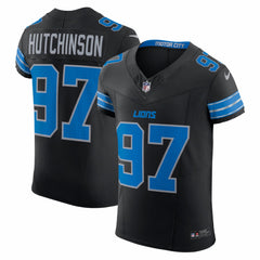 NFL Aidan Hutchinson Detroit Lions Alternate Vapor F.U.S.E. Elite Jersey - Black