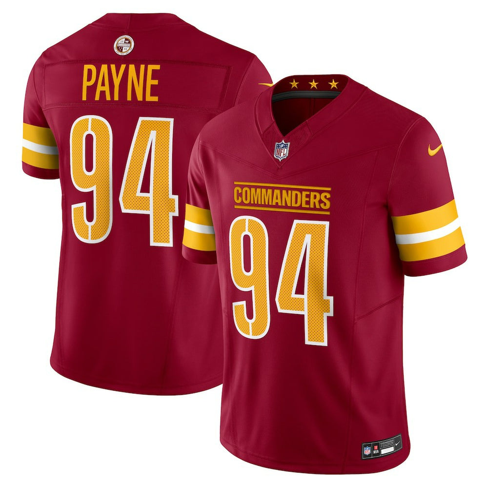 NFL Daron Payne Washington Commanders Vapor F.U.S.E. Limited Jersey - Burgundy