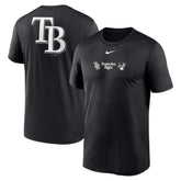 Tampa Bay Rays Nike Fashion Over Shoulder Logo Legend T-Shirt - Black T-shirts
