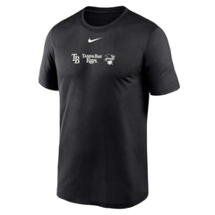 Tampa Bay Rays Nike Fashion Over Shoulder Logo Legend T-Shirt - Black T-shirts