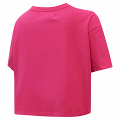 NHL New York Rangers Pro Standard Women's Triple Pink Cropped Boxy T-Shirt