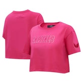 NHL Washington Capitals Pro Standard Women's Triple Pink Cropped Boxy T-Shirt
