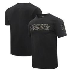 NHL Pittsburgh Penguins Pro Standard Wordmark T-Shirt - Black