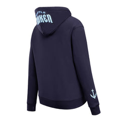 NHL Seattle Kraken Pro Standard Women's Classic Chenille Pullover Hoodie - Navy