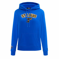 NHL St. Louis Blues Pro Standard Women's Classic Chenille Pullover Hoodie - Blue