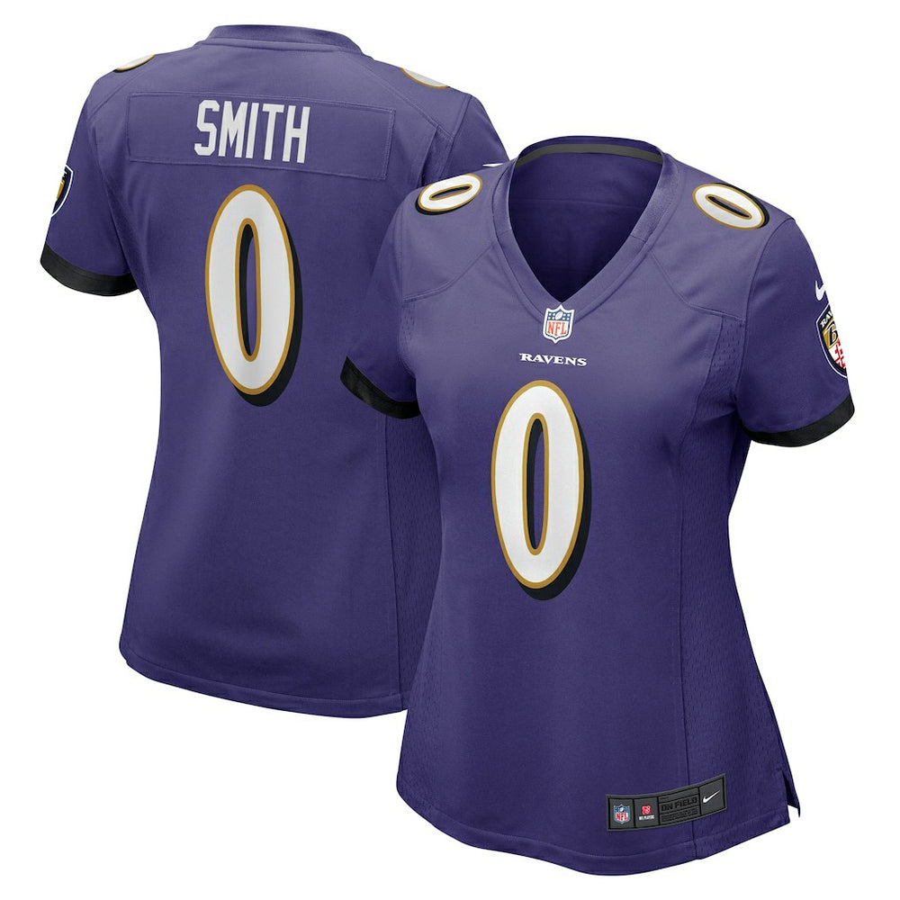NFL Roquan Smith Baltimore Ravens Women's Team Game Jersey - Purple