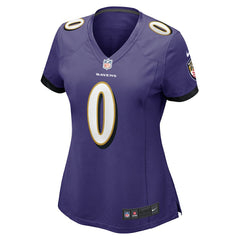 NFL Roquan Smith Baltimore Ravens Women's Team Game Jersey - Purple