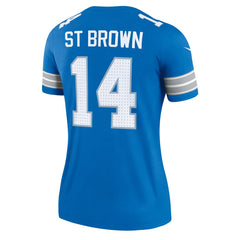 Amon-Ra St. Brown Detroit Lions Women's Legend Player Performance Top Blue