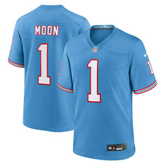 NFL Warren Moon Tennessee Titans Retired Player Alternate Game Jersey - Light Blue