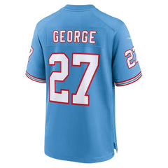 NFL Eddie George Tennessee Titans Retired Player Alternate Game Jersey - Light Blue