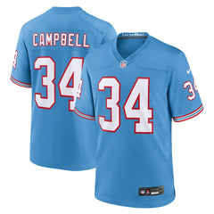 NFL Earl Campbell Tennessee Titans Retired Player Alternate Game Jersey - Light Blue