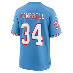 NFL Earl Campbell Tennessee Titans Retired Player Alternate Game Jersey - Light Blue