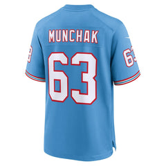Mike Munchak Tennessee Titans Retired Player Alternate Game Jersey Light Blue