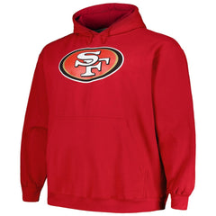 Christian McCaffrey San Francisco 49ers Big & Tall Fleece Name & Number Pullover Hoodie Scarlet