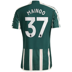Kobbie Mainoo Manchester United 2023/24 Away Player Jersey Green sale
