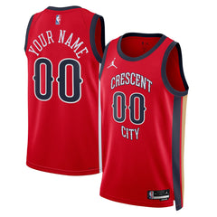 NBA New Orleans Pelicans Jordan Brand Unisex Swingman Custom Jersey - Red - Statement Edition discount