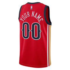 NBA New Orleans Pelicans Jordan Brand Unisex Swingman Custom Jersey - Red - Statement Edition discount
