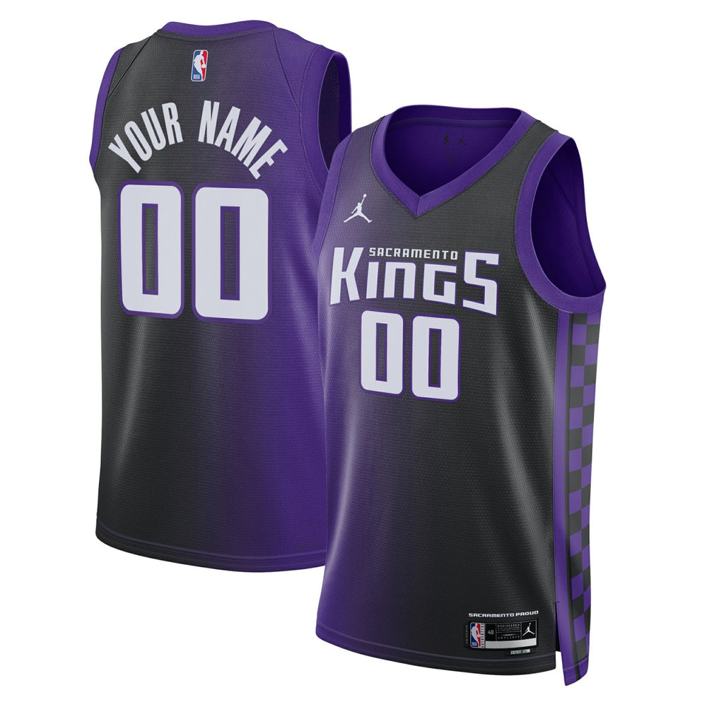 NBA Sacramento Kings Jordan Brand Unisex Swingman Custom Jersey - Statement Edition - Purple discount