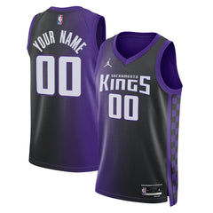 NBA Sacramento Kings Jordan Brand Unisex Swingman Custom Jersey - Statement Edition - Purple discount