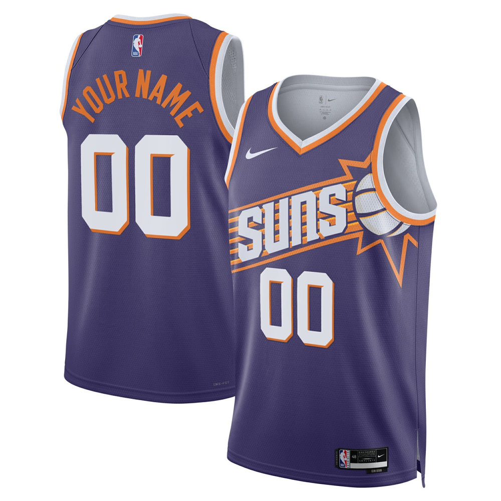 NBA Phoenix Suns Unisex Swingman Custom Jersey - Purple - Icon Edition