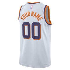 NBA Phoenix Suns Unisex Swingman Custom Jersey - White - Association Edition