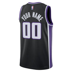 NBA Sacramento Kings Unisex Swingman Custom Jersey - Icon Edition - Black