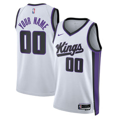NBA Sacramento Kings Unisex Swingman Custom Jersey - Association Edition - White
