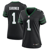 NFL Ahmad Sauce Gardner New York Jets Women's Alternate Game Jersey - Legacy Black