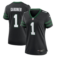 NFL Ahmad Sauce Gardner New York Jets Women's Alternate Game Jersey - Legacy Black