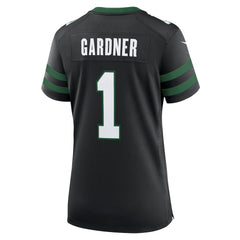 NFL Ahmad Sauce Gardner New York Jets Women's Alternate Game Jersey - Legacy Black