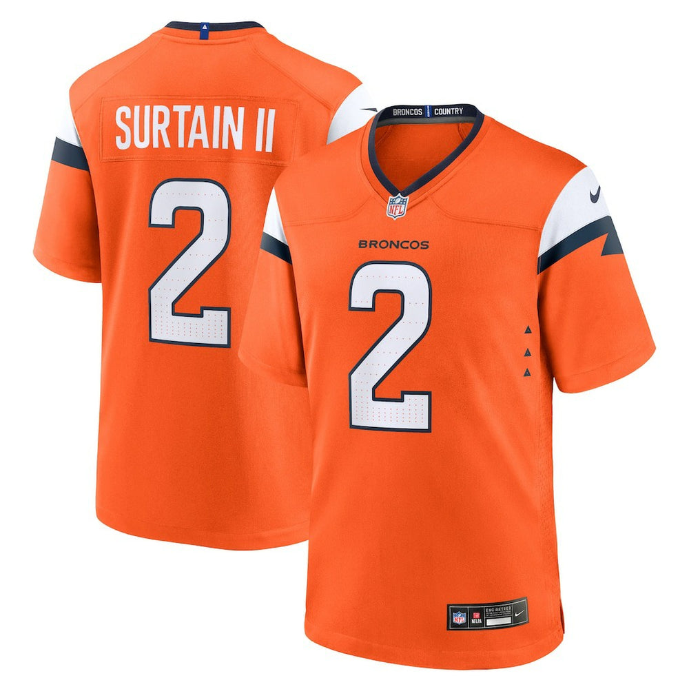NFL Patrick Surtain II Denver Broncos Mile High Collection Game Jersey - Orange