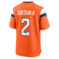 NFL Patrick Surtain II Denver Broncos Mile High Collection Game Jersey - Orange