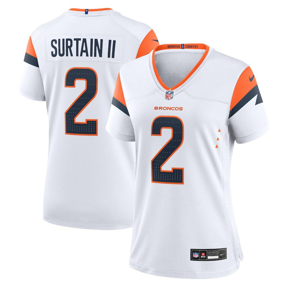 NFL Patrick Surtain II Denver Broncos Women's Mile High Collection Game Jersey - White