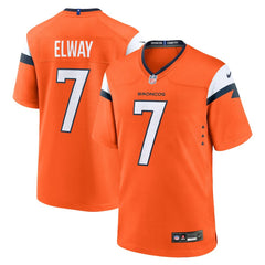 NFL John Elway Denver Broncos Mile High Collection Retired Player Game Jersey - Orange