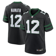 NFL Joe Namath New York Jets Alternate Retired Player Game Jersey - Legacy Black