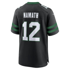 NFL Joe Namath New York Jets Alternate Retired Player Game Jersey - Legacy Black