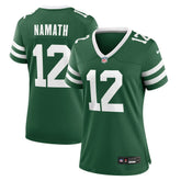 NFL Joe Namath New York Jets Women's Retired Player Game Jersey - Legacy Green