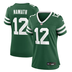 NFL Joe Namath New York Jets Women's Retired Player Game Jersey - Legacy Green