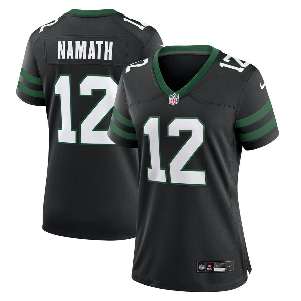 NFL Joe Namath New York Jets Women's Retired Player Alternate Game Jersey - Legacy Black