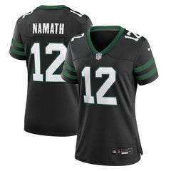 NFL Joe Namath New York Jets Women's Retired Player Alternate Game Jersey - Legacy Black