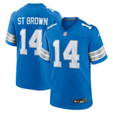 Amon-Ra St. Brown Detroit Lions Game Jersey Blue