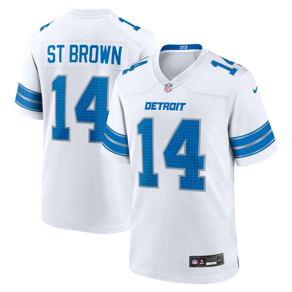 NFL Amon-Ra St. Brown Detroit Lions Game Jersey - White